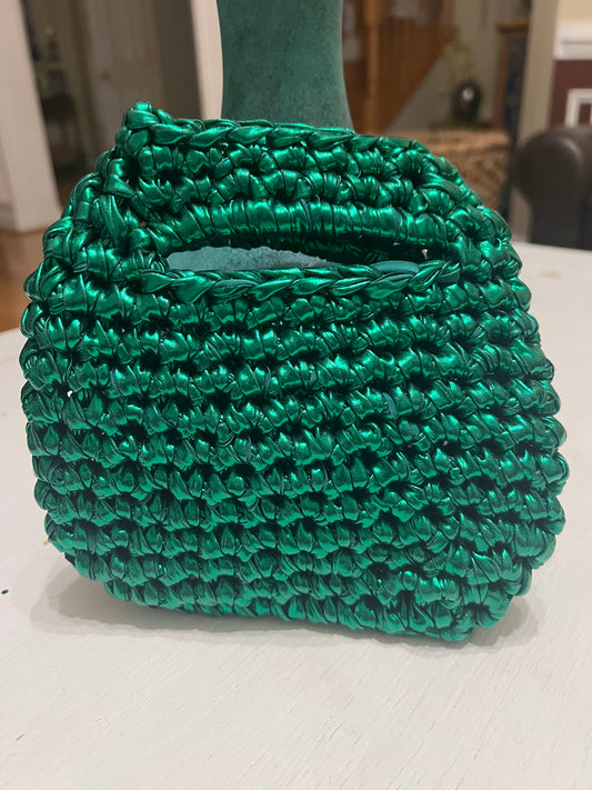 green bucket handbag